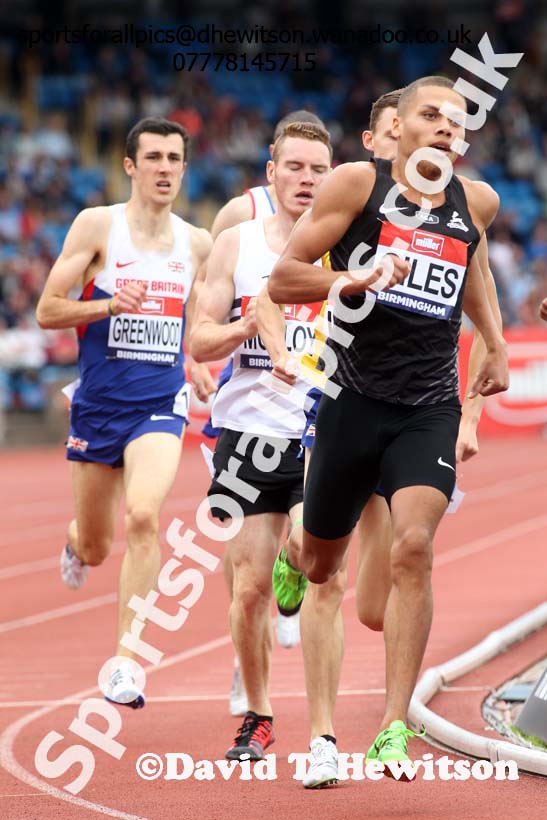 Mens 800 metres, British Championships, Birmingham. Photo: David T. Hewitson/Sports for All Pics